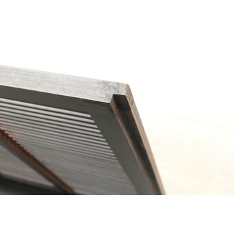 欅玉杢 黒格子戸 2枚1組　L1061 