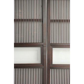 欅玉杢 黒格子戸 2枚1組　L1061 