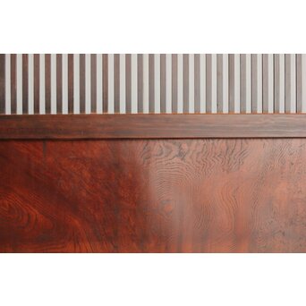 欅玉杢 黒格子戸 4枚1組　L1062 