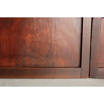 欅玉杢 黒格子戸 4枚1組　L1062 