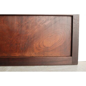 欅玉杢 黒格子戸 4枚1組　L1062 