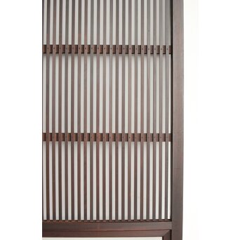 欅玉杢 黒格子戸 4枚1組　L1062 