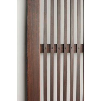 欅玉杢 黒格子戸 4枚1組　L1062 