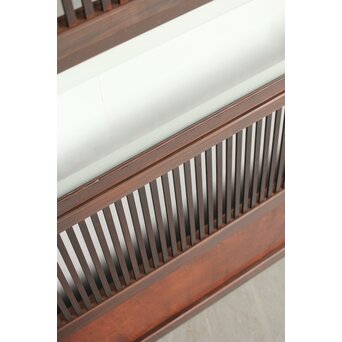 欅玉杢 黒格子戸 4枚1組　L1062 