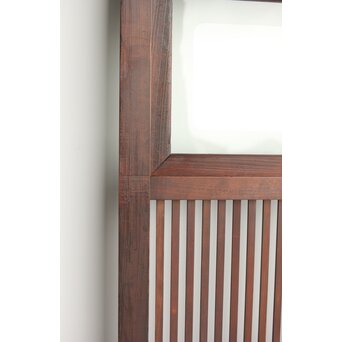 欅玉杢 黒格子戸 4枚1組　L1062 