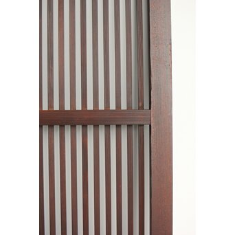 欅玉杢 黒格子戸 4枚1組　L1062 