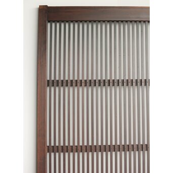 欅玉杢 黒格子戸 4枚1組　L1062 