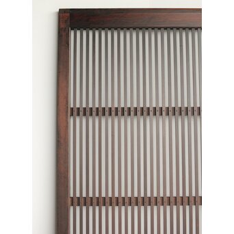 欅玉杢 黒格子戸 4枚1組　L1062 