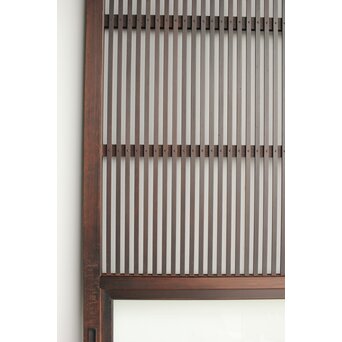 欅玉杢 黒格子戸 4枚1組　L1062 