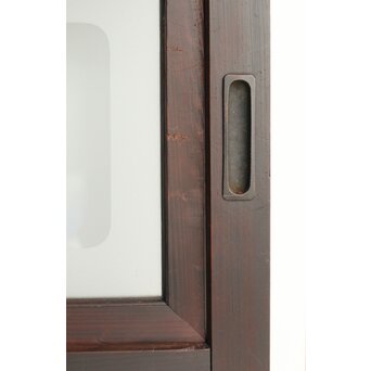 欅玉杢 黒格子戸 4枚1組　L1062 