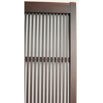 欅玉杢 黒格子戸 4枚1組　L1062 