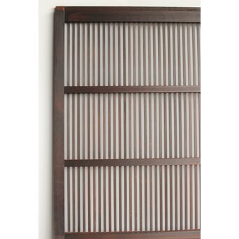 欅玉杢 黒格子戸 4枚1組　L1062 