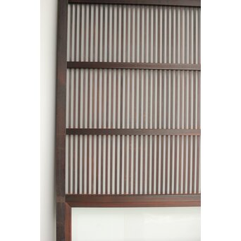 欅玉杢 黒格子戸 4枚1組　L1062 