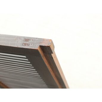 欅玉杢 黒格子戸 4枚1組　L1062 