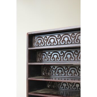 屈輪/倶利/剔犀/てきさい 如意雲紋 香箪笥/印材箱　Q313 