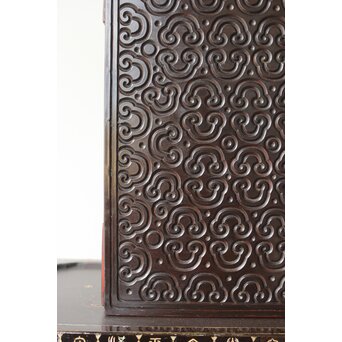 屈輪/倶利/剔犀/てきさい 如意雲紋 香箪笥/印材箱　Q313 