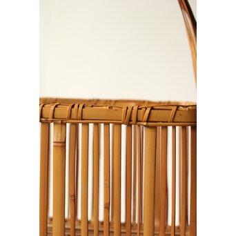 倣 飯塚琅玕斎写 竹工芸 花籠　U310 