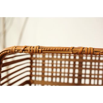 倣 飯塚琅玕斎写 竹工芸 花籠　U310 