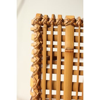 倣 飯塚琅玕斎写 竹工芸 花籠　U310 