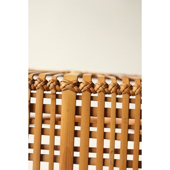 倣 飯塚琅玕斎写 竹工芸 花籠　U310 