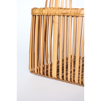 倣 飯塚琅玕斎写 竹工芸 花籠　U310 