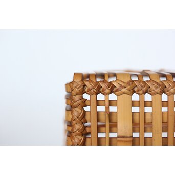 倣 飯塚琅玕斎写 竹工芸 花籠　U310 