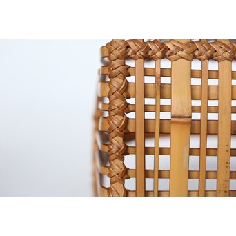 倣 飯塚琅玕斎写 竹工芸 花籠　U310 