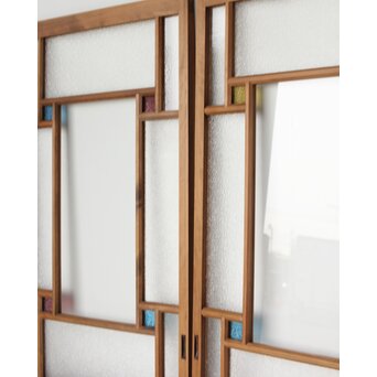 多種 色ガラス戸 2枚1組　GD0135Y 