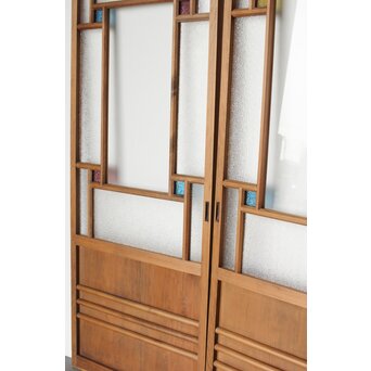 多種 色ガラス戸 2枚1組　GD0135Y 