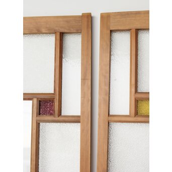 多種 色ガラス戸 2枚1組　GD0135Y 