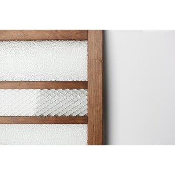 多種ガラス 細分割 緑色ガラス欄間　R0247 