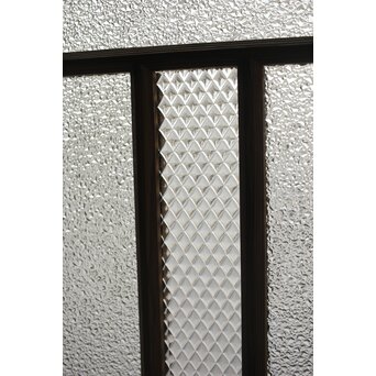 多種ガラス 細分割 緑色ガラス欄間　R0247 