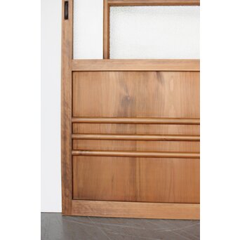 緑と黄色 色ガラス戸 2枚1組　GD0136Y 