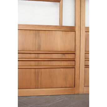 緑と黄色 色ガラス戸 2枚1組　GD0136Y 