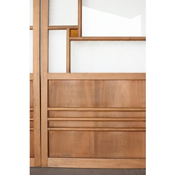 緑と黄色 色ガラス戸 2枚1組　GD0136Y 