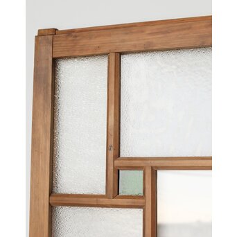 緑と黄色 色ガラス戸 2枚1組　GD0136Y 