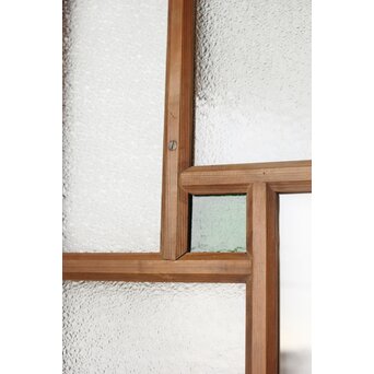 緑と黄色 色ガラス戸 2枚1組　GD0136Y 