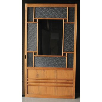 緑と黄色 色ガラス戸 2枚1組　GD0136Y 