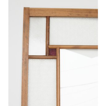 緑と黄色 色ガラス戸 2枚1組　GD0136Y 