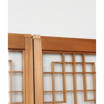 白木組子書院 両面ガラス 4枚1組　R0248 