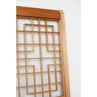 白木組子書院 両面ガラス 4枚1組　R0248 