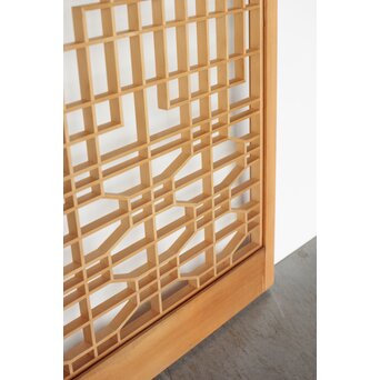 白木組子書院 両面ガラス 4枚1組　R0248 