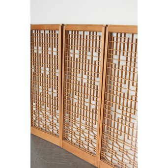 白木組子書院 両面ガラス 4枚1組　R0248 
