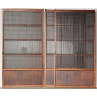 障子枠付 万本格子戸 3枚1組　L1064YD