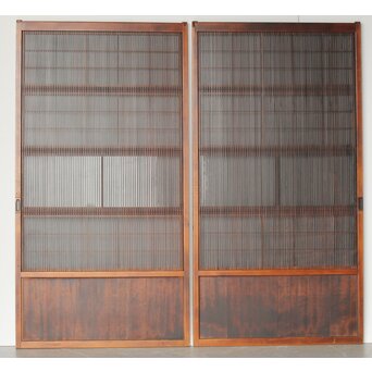 障子枠付 万本格子戸 3枚1組　L1064YD 