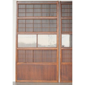 障子枠付 万本格子戸 3枚1組　L1064YD 