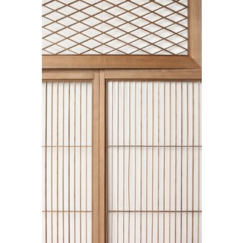 神代杉の組子書院欄間 5枚1組　R0251 