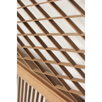 神代杉の組子書院欄間 5枚1組　R0251 