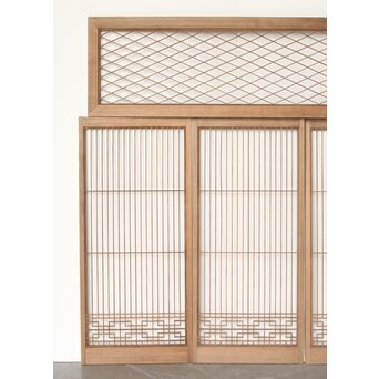 神代杉の組子書院欄間 5枚1組　R0251 