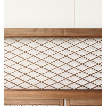 神代杉の組子書院欄間 5枚1組　R0251 